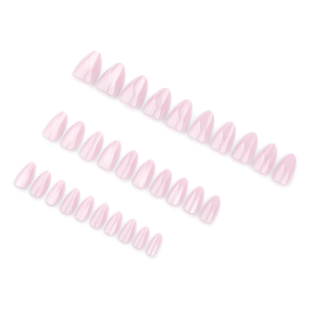HOSAILY Baby Pink Cat Eye nails color-tones closeup, versatile styling options.