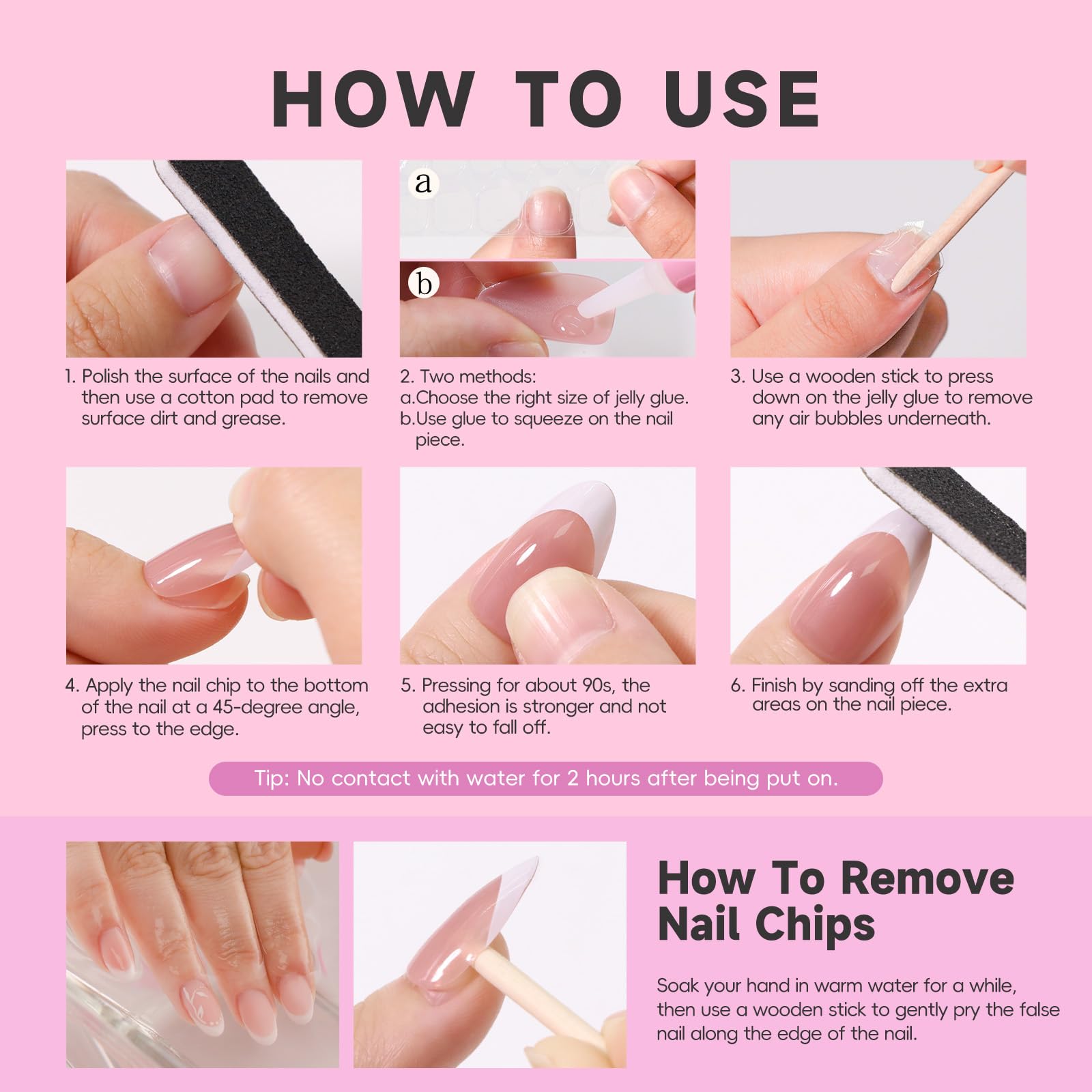 HOSAILY Baby Pink Cat Eye nails glossy finish closeup, durable high-shine look.