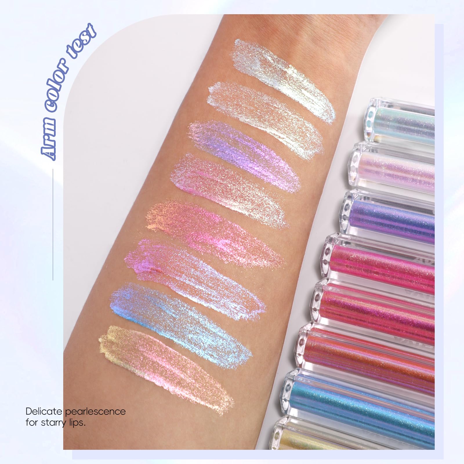 HOSAILY cambio de color con efecto holográfico elegante.