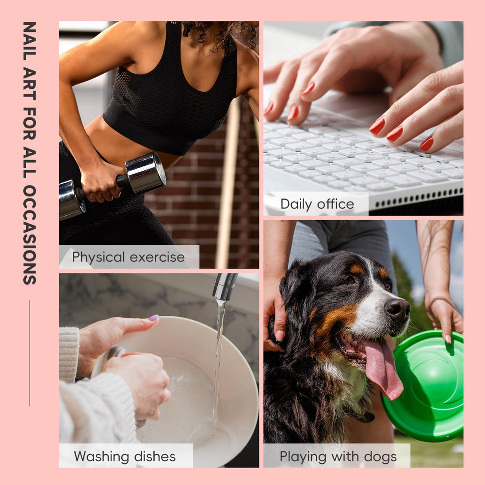 HOSAILY durable, flexible gel nails designed for lasting comfort