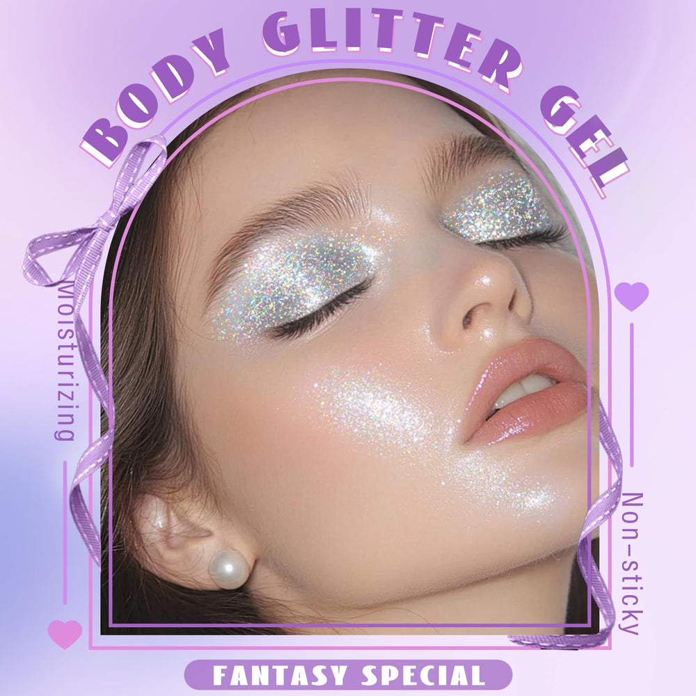 HOSAILY glitter gel silver chameleon under light creates dynamic color shifts.