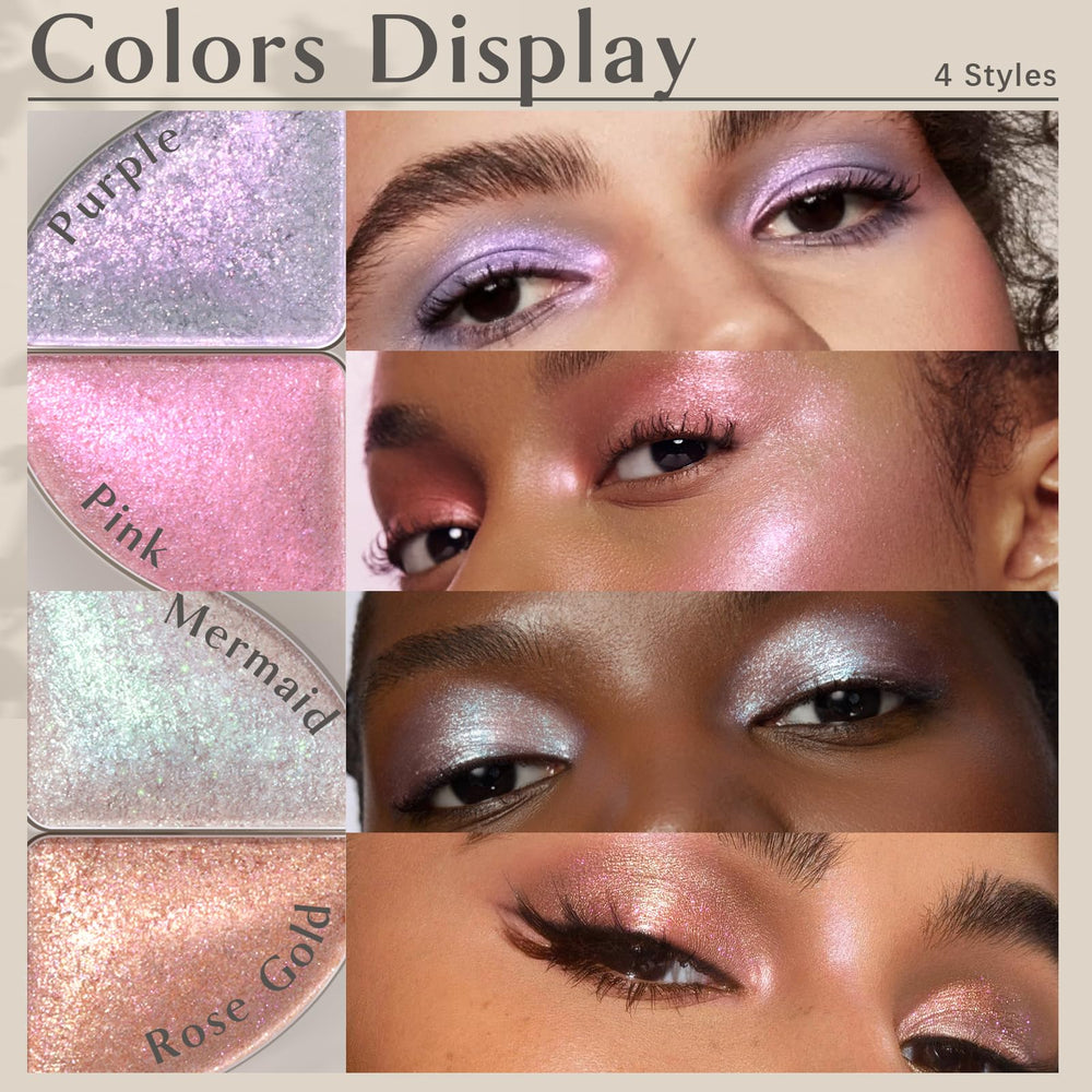 HOSAILY multichrome glitter pigments close-up show dynamic shimmer.