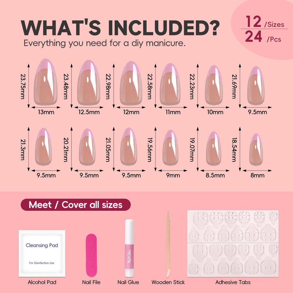 HOSAILY soft gel nails show flexible, comfortable wear against natural nails
