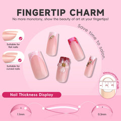 HOSAILY nails on hand with adhesion kit for quick set