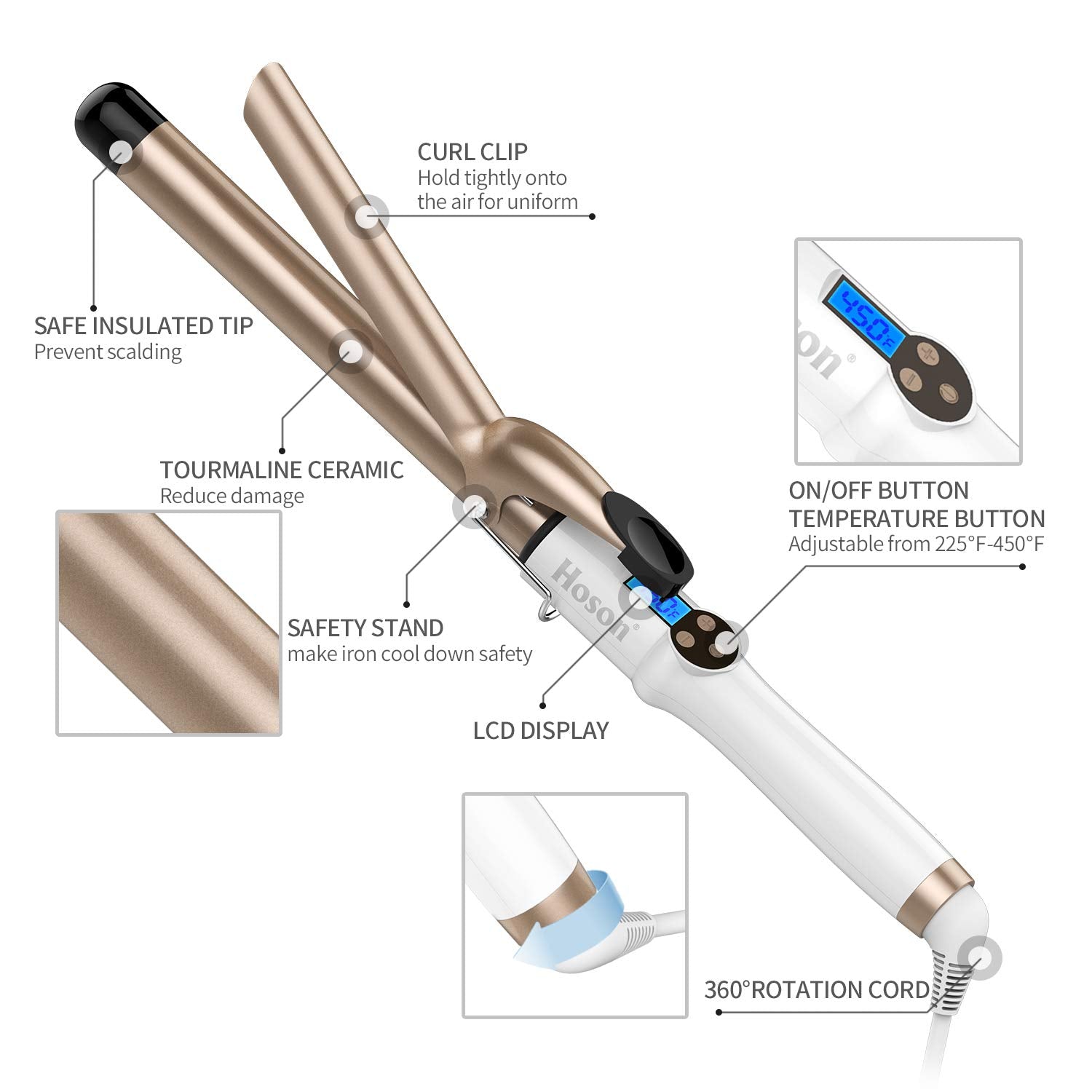 Hoson dual voltage design is travel-friendly for worldwide styling.