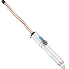 Hoson half-inch curling wand barrel close-up showing quick, defined curls
