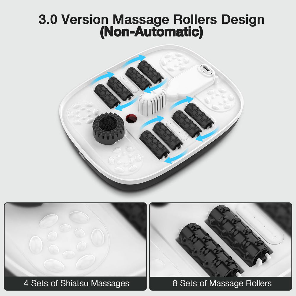 HOSPAN foot bath with heat control display maintaining warm water