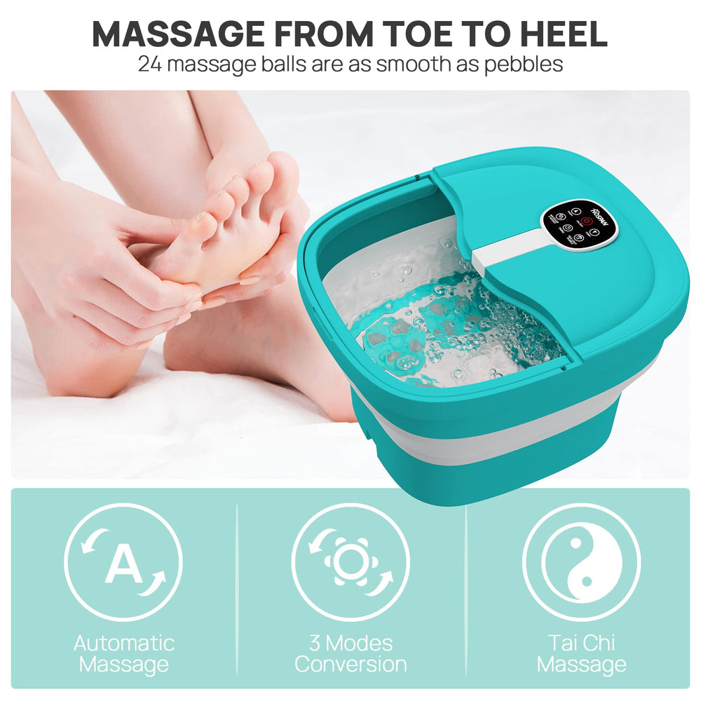 HOSPAN foot spa featuring 24 Shiatsu balls for targeted foot relief