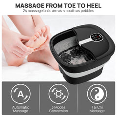 HOSPAN foot spa with 24 Shiatsu balls for deep sole relief