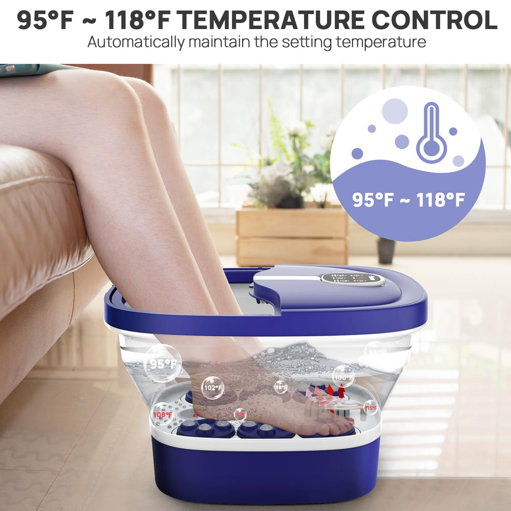 HOSPAN foot spa bubbles gently for a soothing soak.