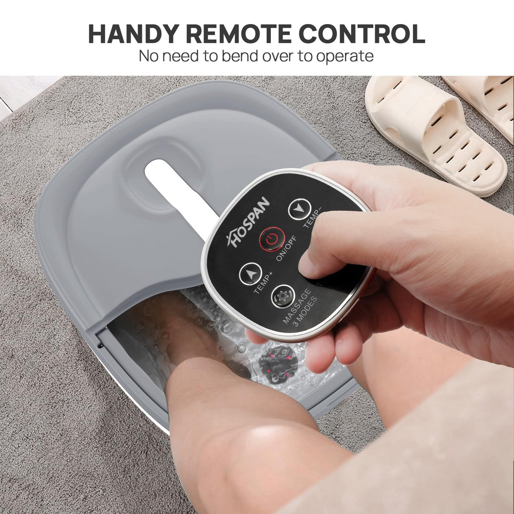 HOSPAN foot spa folding mechanism enables quick setup and storage