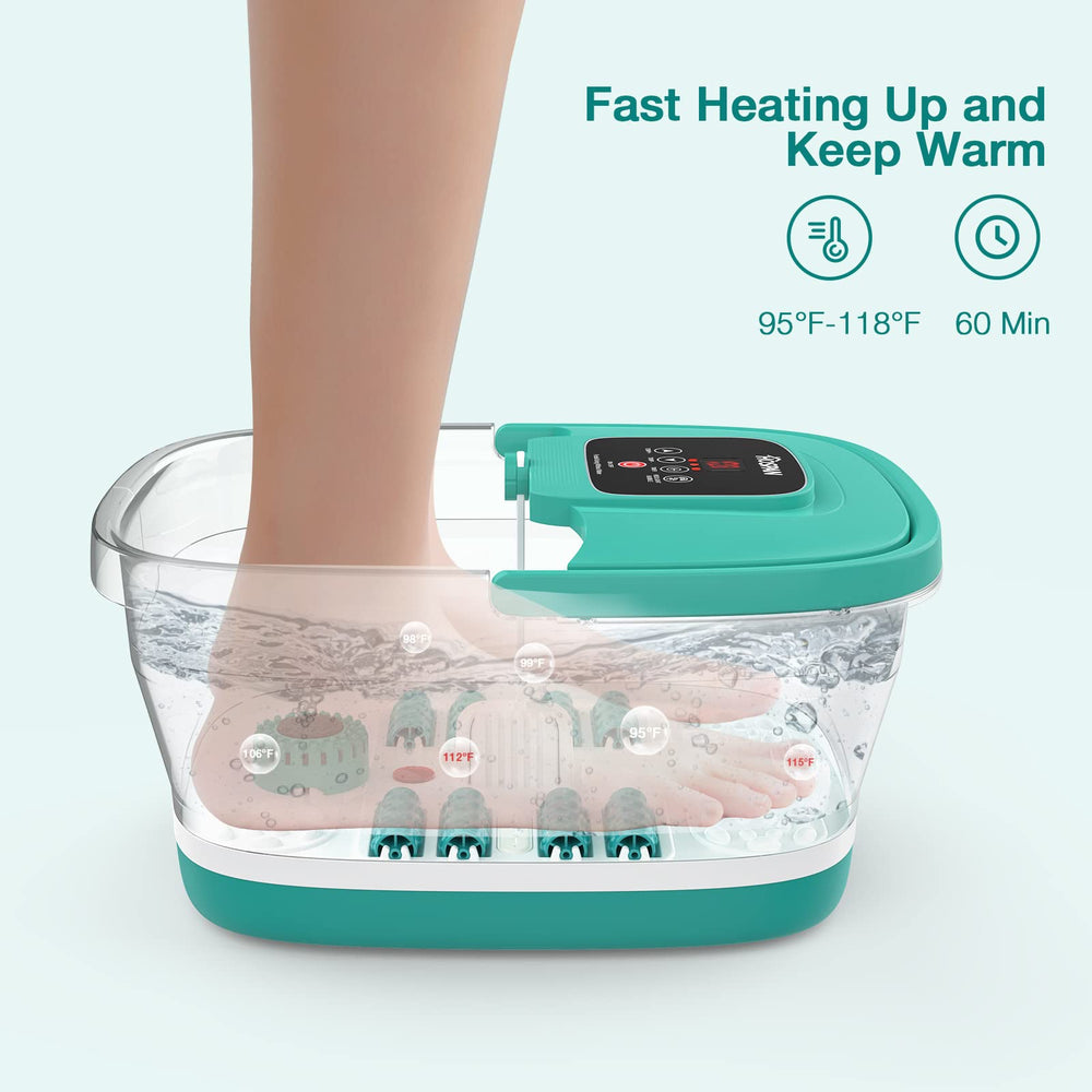 hospan foot spa front handle and drainage enable easy transport and safe emptying.