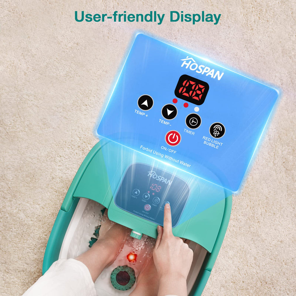 hospan foot spa in use for a relaxing home foot soak.