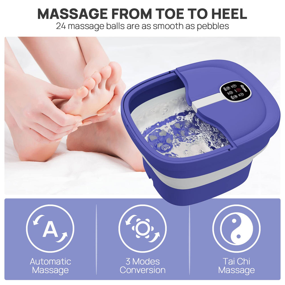 HOSPAN foot spa rotary massage with 24 balls activated underwater.
