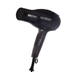 Hot Beauty 1875 Ceramic Styler attachments in-use for smoothing and volumizing styles