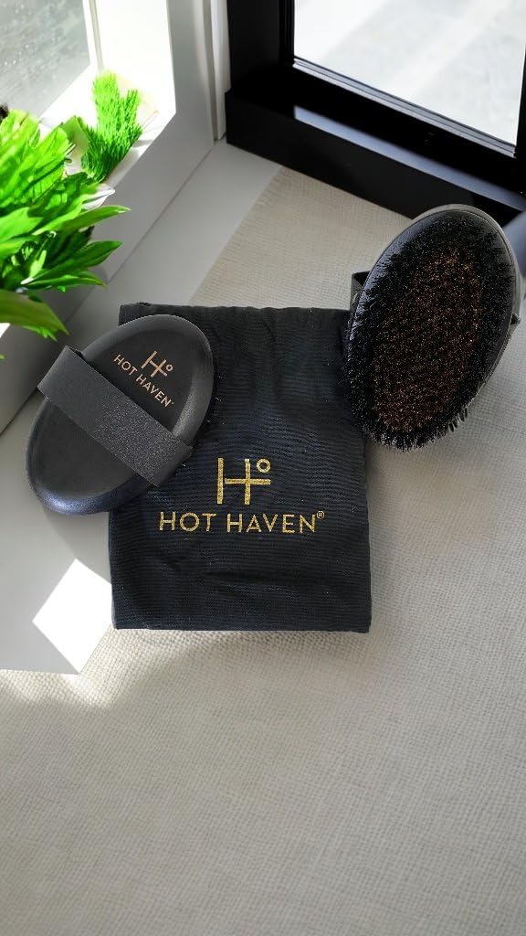 HOT HAVEN morning-shower routine close-up promotes skin care consistency.