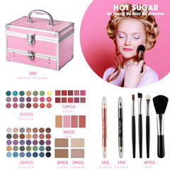 Hot Sugar eyeshadow palette 56pcs with rich pigments for playful day-to-night looks.
