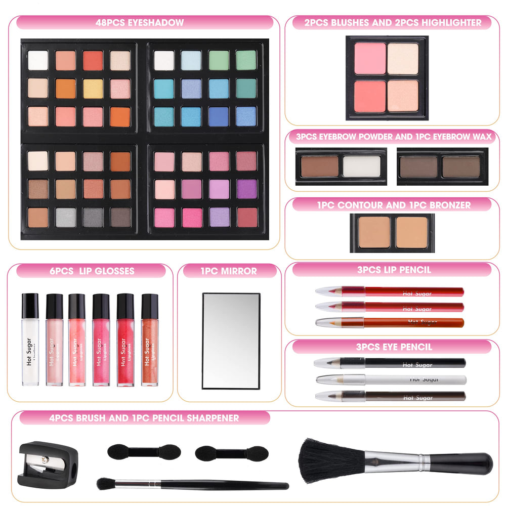 Hot Sugar brow powders with wax help define brows easily.