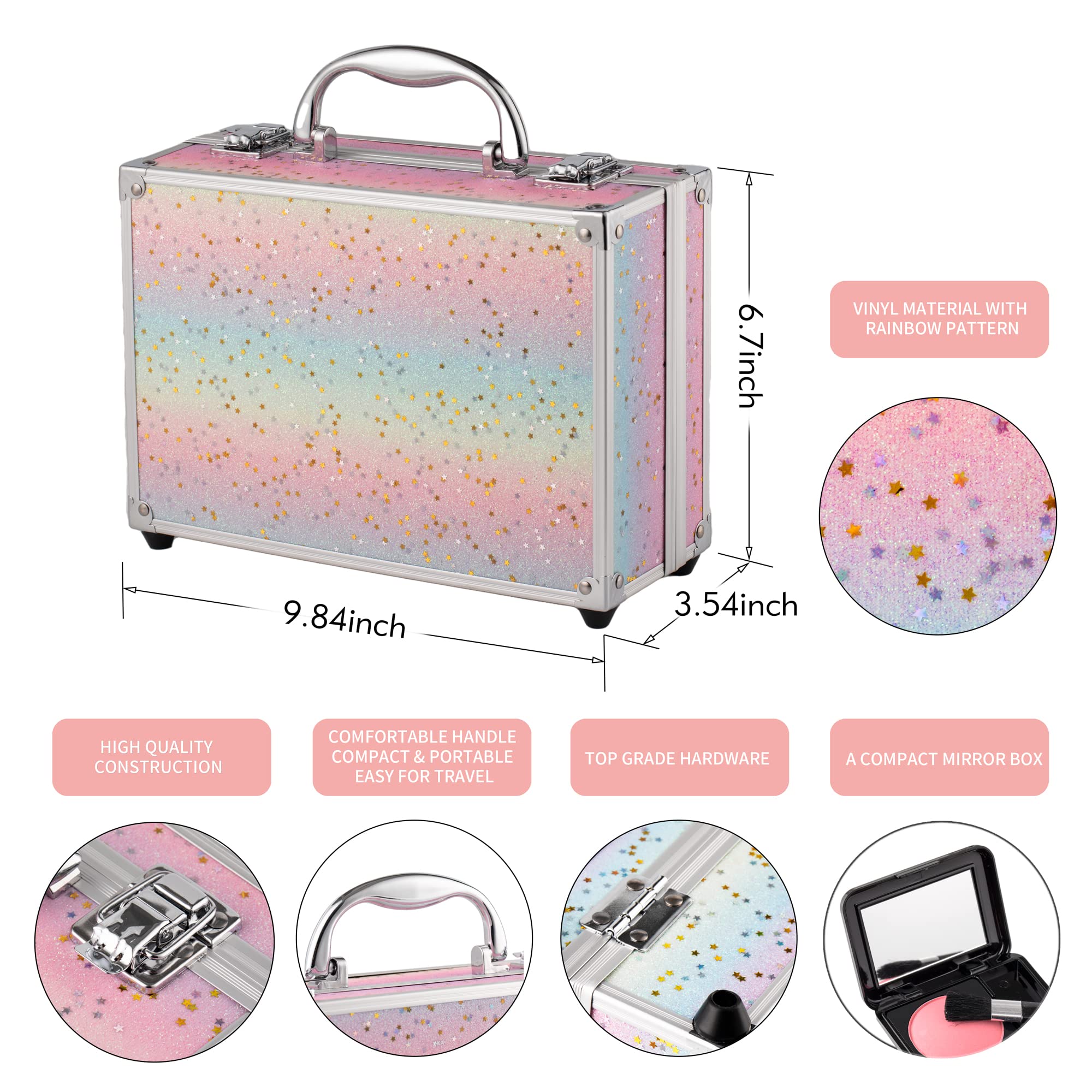 Hot Sugar rainbow eyeshadow palettes offer rich pigment and blendable formula for everyday looks.