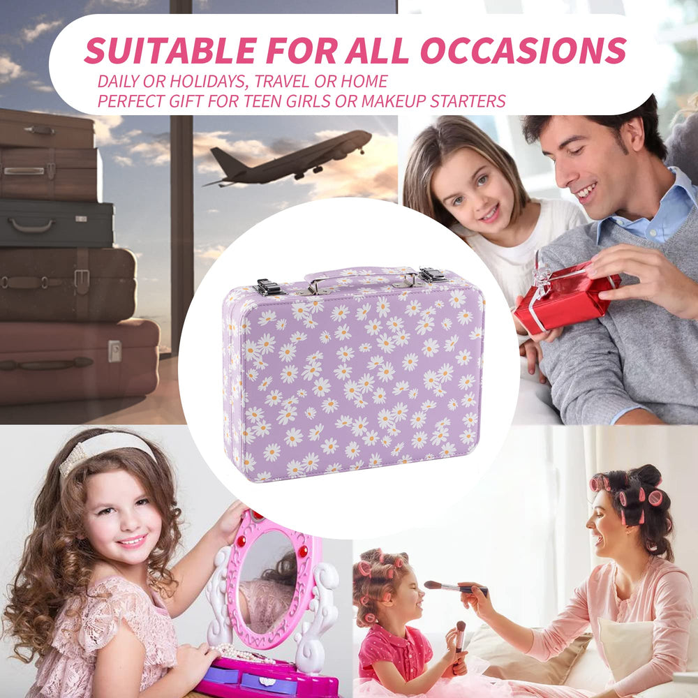 Hot Sugar compact mirror in reusable case supports on-the-go touch-ups.