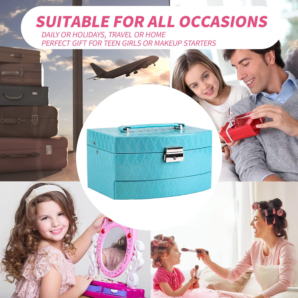 Hot Sugar teens makeup kit reusable case blue emphasizes gift-ready presentation