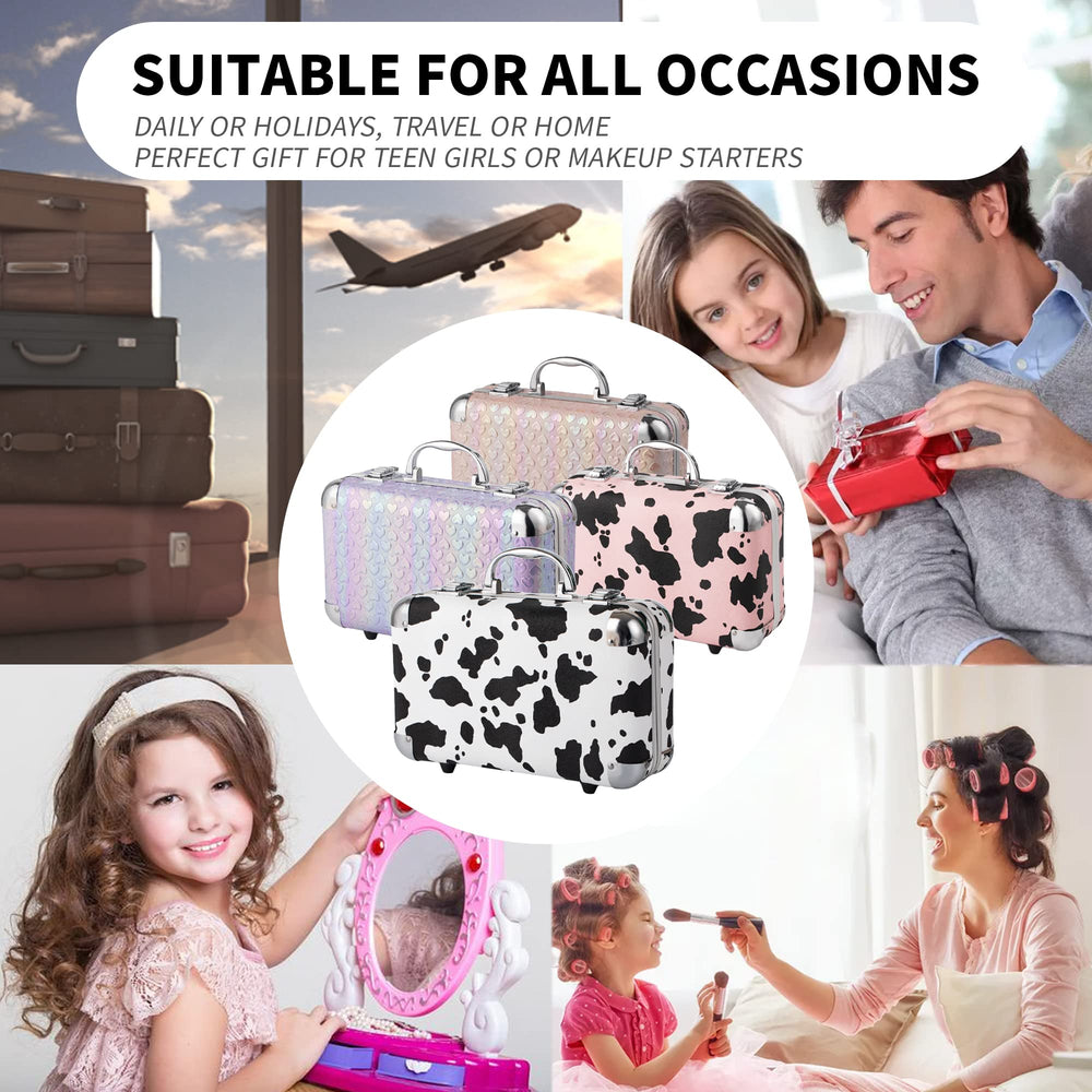 Hot Sugar travel case with built-in mirror keeps cosmetics secure while traveling