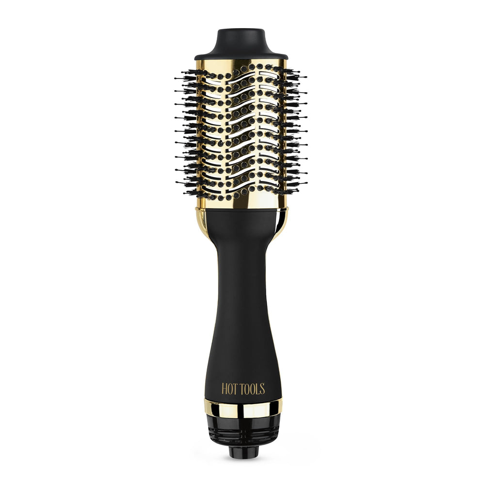 HOT TOOLS 24K Gold Charcoal One-Step Styler front view for quick, professional-volume styling.