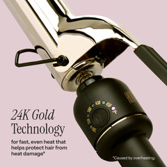 HOT TOOLS 24K Gold heat-settings display highlights precise temperature control