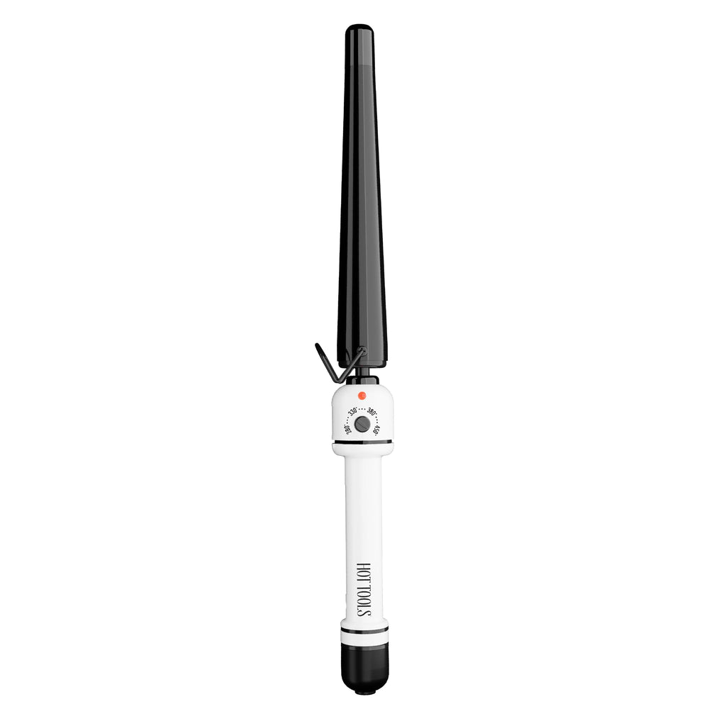 Hot Tools nano ceramic curling iron with adjustable heat settings for versatile styling.