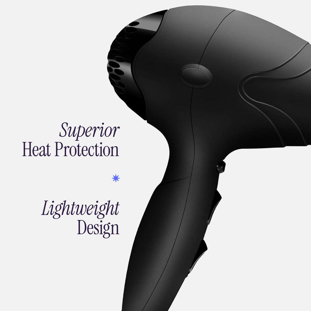 Hot Tools Pro Artist 2100 Ionic Turbo Dryer side view highlights lightweight design for comfortable drying.