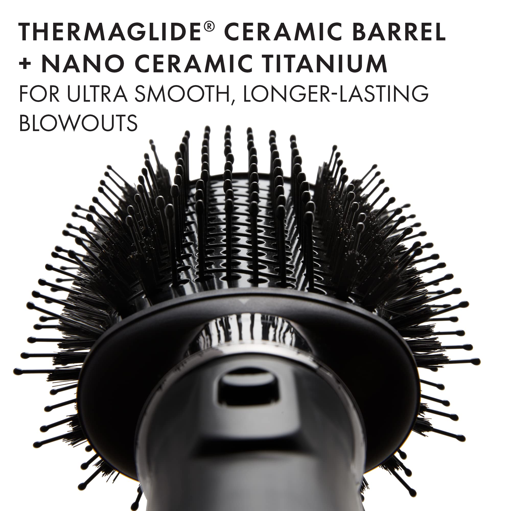 Hot Tools Pro Artist Black Gold boartech bristles glide smoothly through hair.
