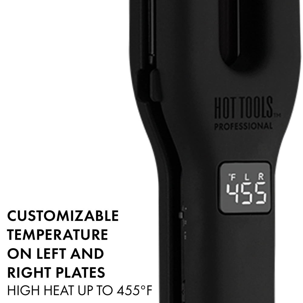 HOT TOOLS Pro Artist Black Gold cool tip enables safe, controlled styling.