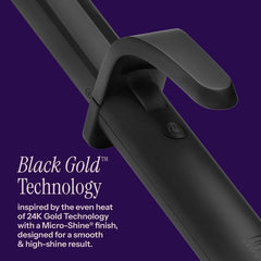 Hot Tools Pro Artist Black Gold curling iron digital readout enables precise temperature control