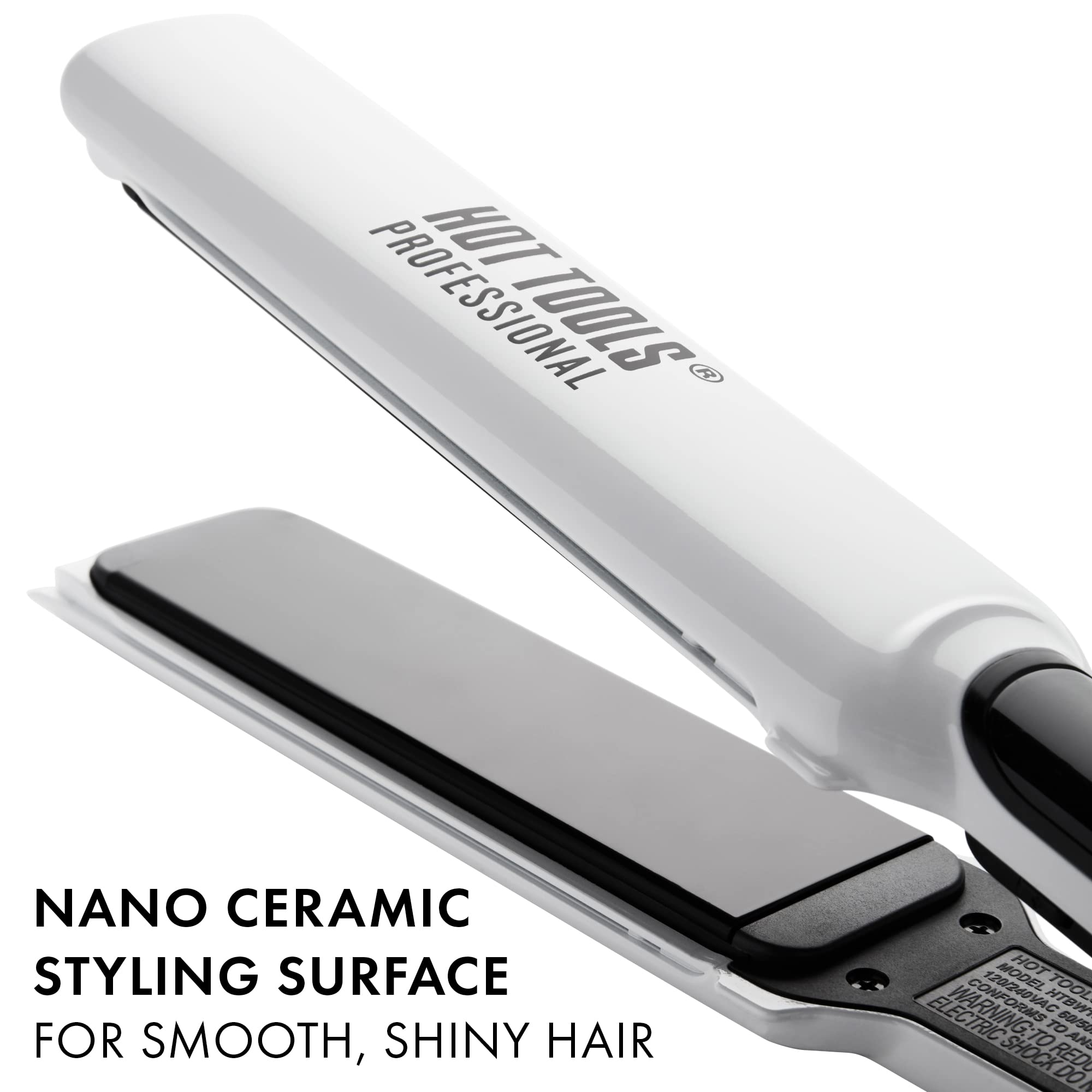 Hot Tools Pro Artist 450°F heat enables versatile straight and smooth styles.