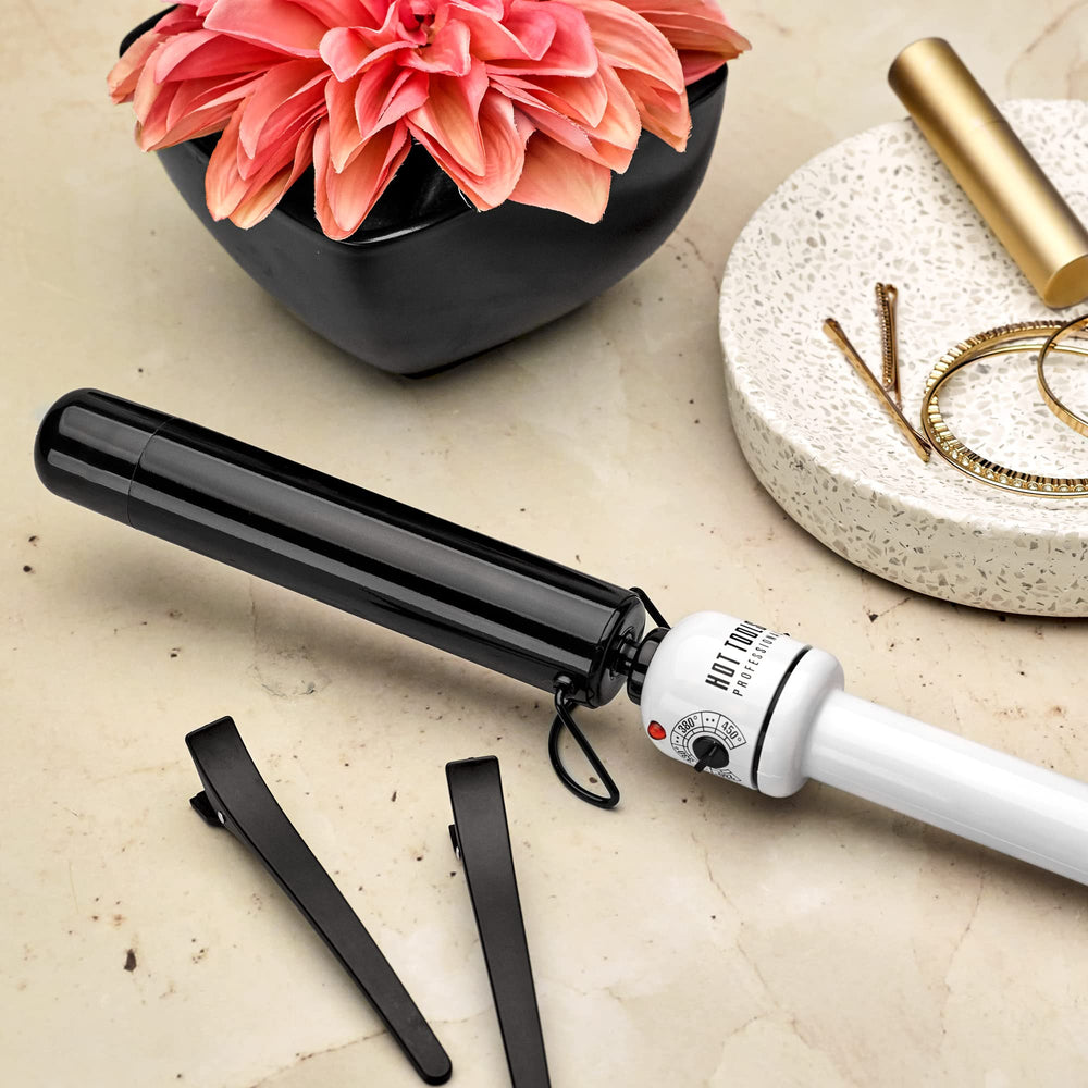 Cool tip protects fingers while styling with HOT TOOLS Nano Ceramic wand.