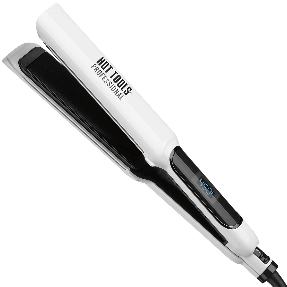 Hot Tools Pro Artist Nano Ceramic Flat Iron glide for silky, frizz-free straight styles.