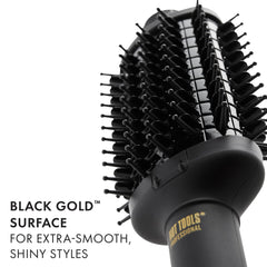 HOT TOOLS Pro Artist Oval Brush micro-shine finish resists corrosion for long-lasting performance