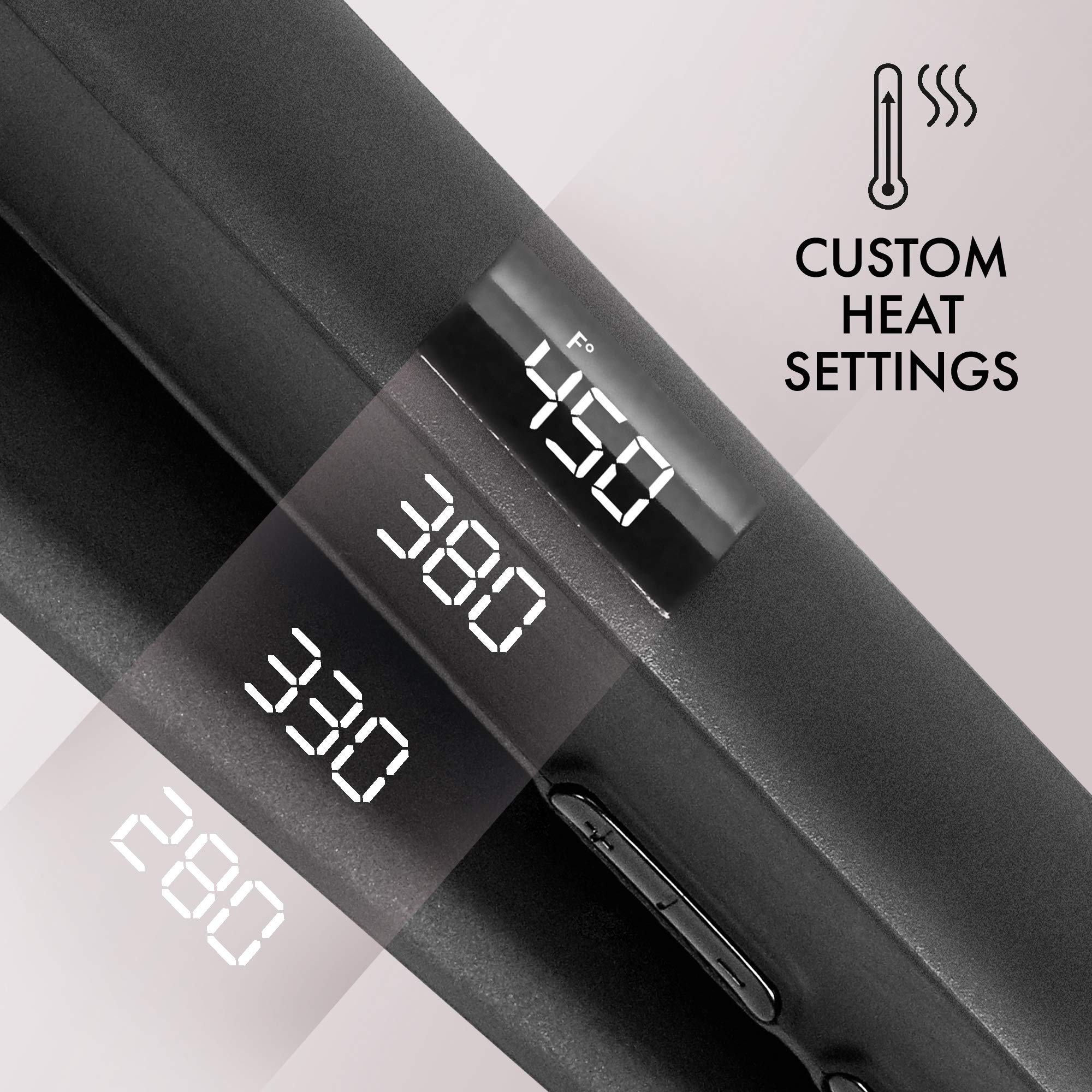 Hot Tools Pro Signature flat iron uses tourmaline ceramic technology to reduce frizz and add shine