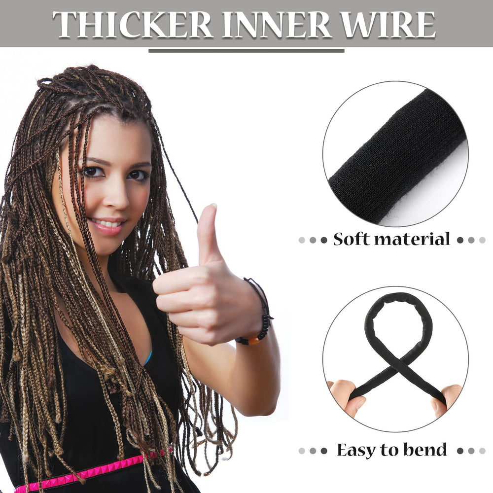 Hoteam bendable spiral lock hair ties for easy, customizable hairstyles.
