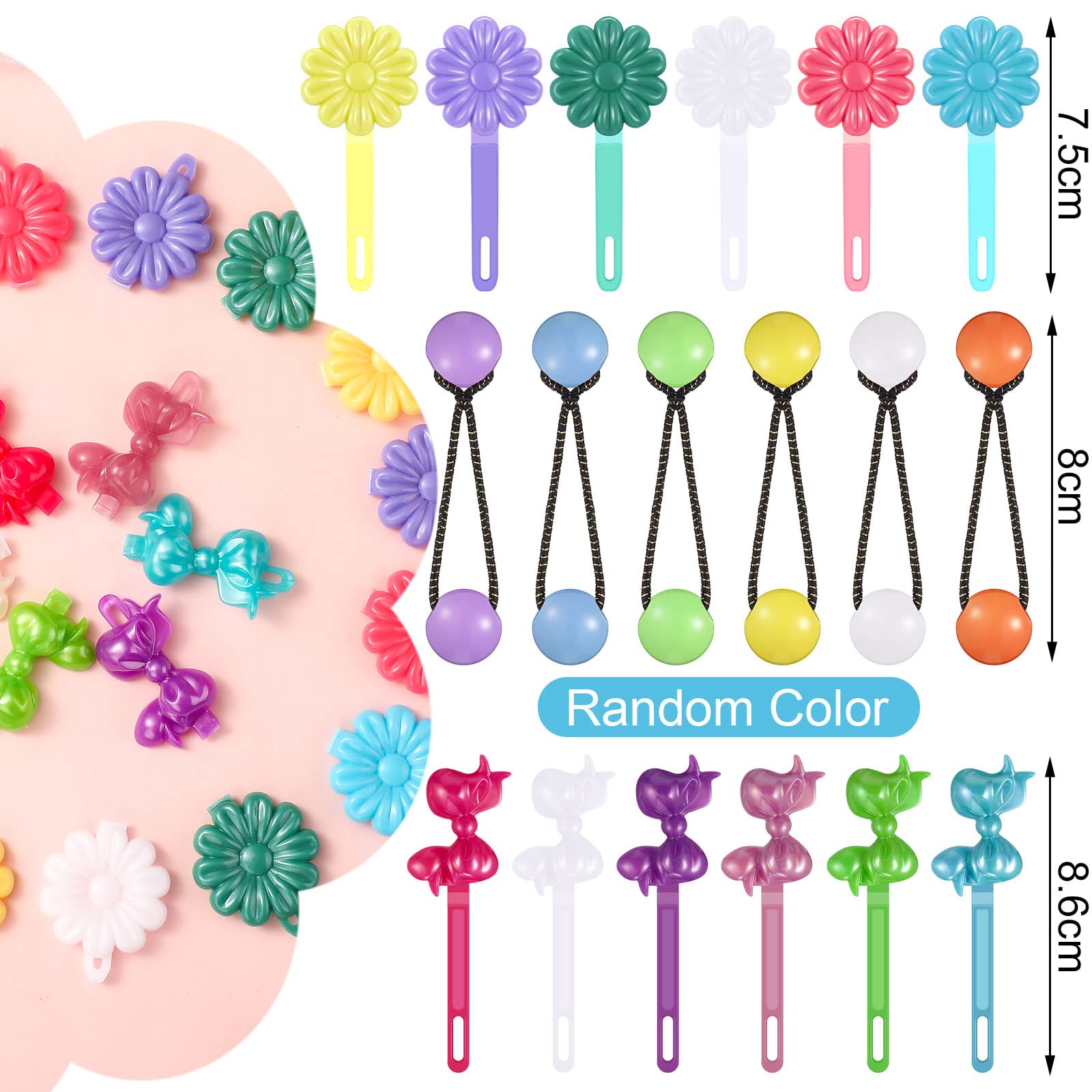 Hoteam hair barrettes bow design perfect for pigtails and playful outfits