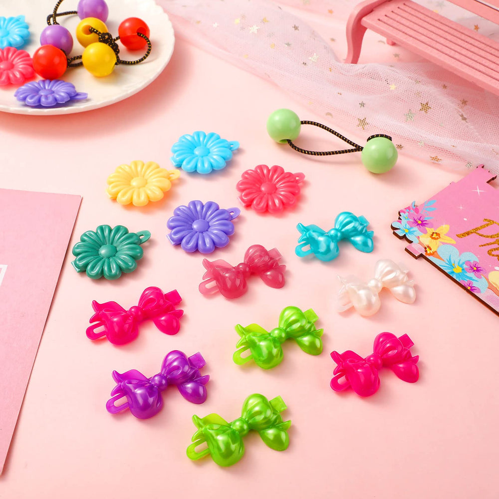 Hoteam hair ties beads and balls design delivers elastic, comfy all-day wear