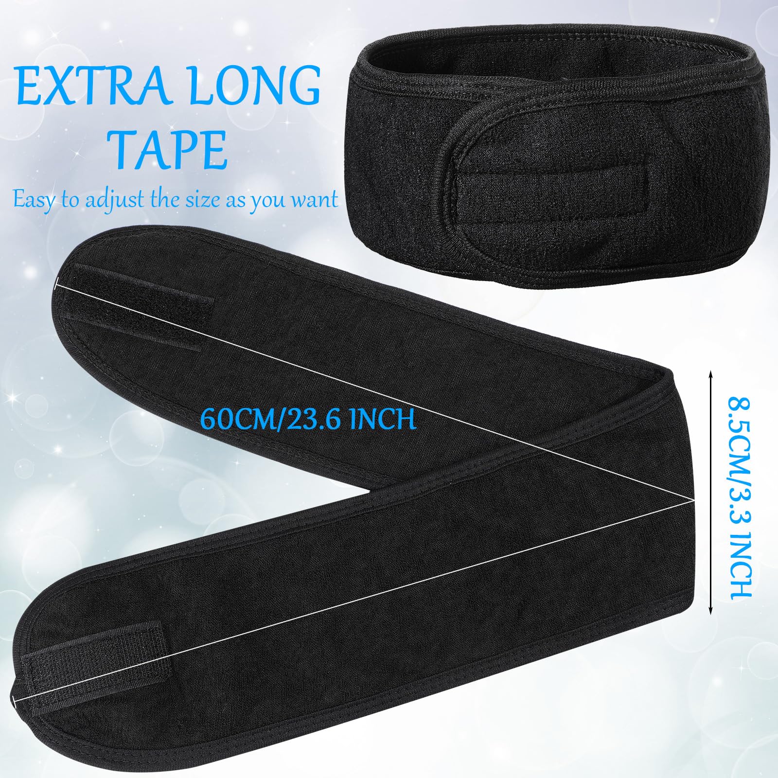 Hoteam headband close-up of soft textured polyester fabric
