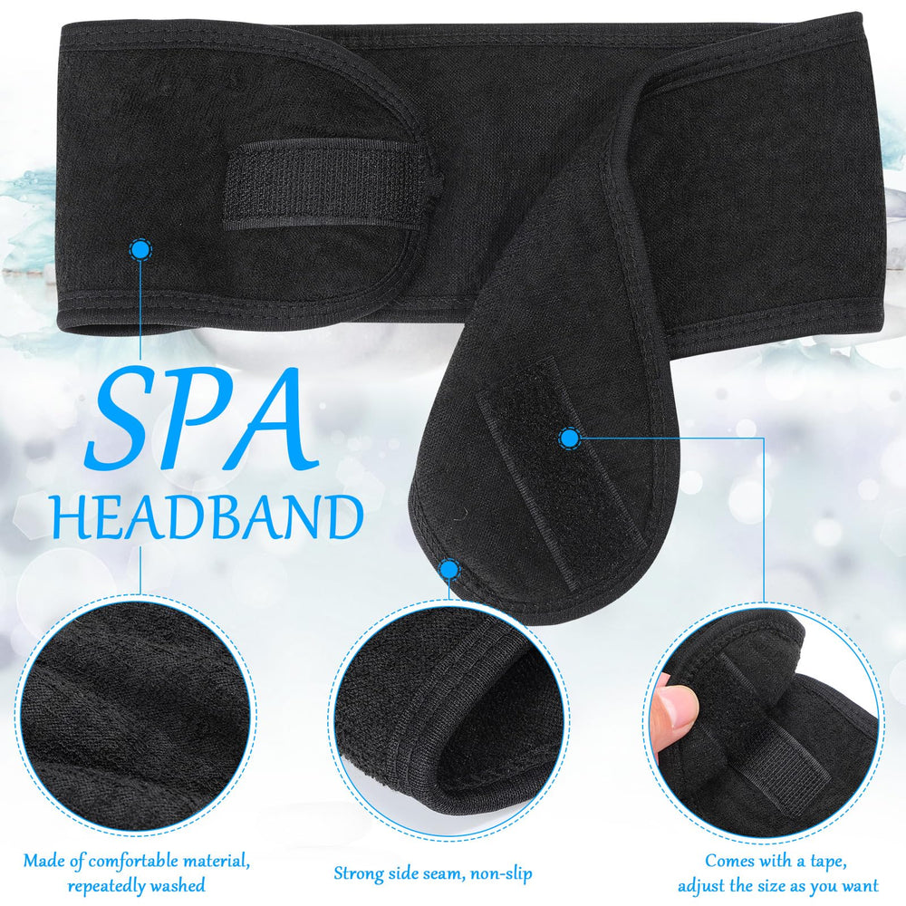 Hoteam headband keeping hair back during skincare and makeup, preventing drips