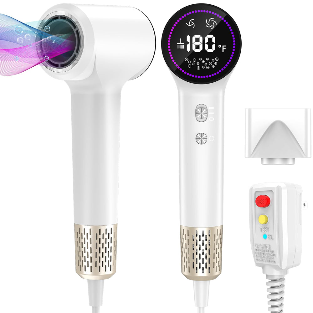 HOTLIFE Hair Dryer front view showcases sleek design for quick, frizz-free styling.