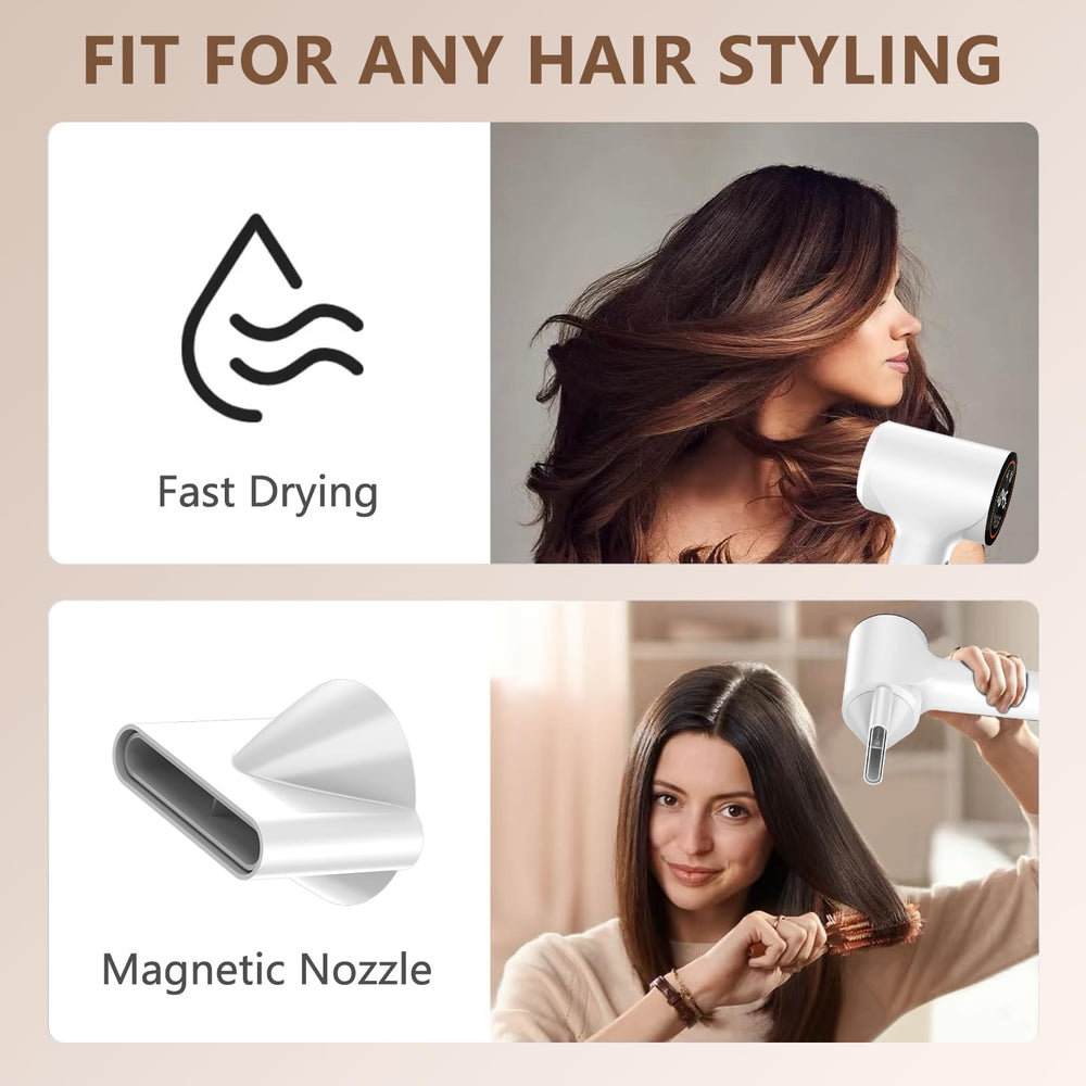 HOTLIFE Hair Dryer quiet operation keeps routine peaceful under 59dB.