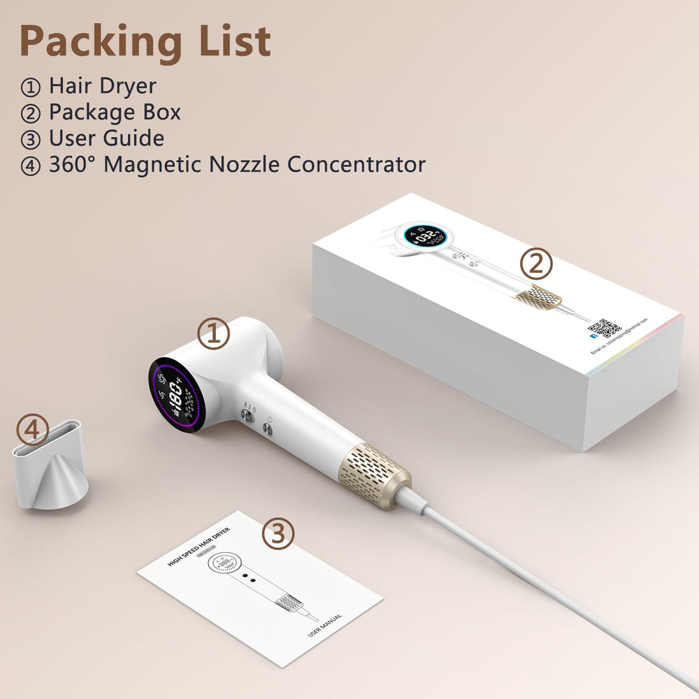 HOTLIFE Hair Dryer safety features protect hair and user during styling.