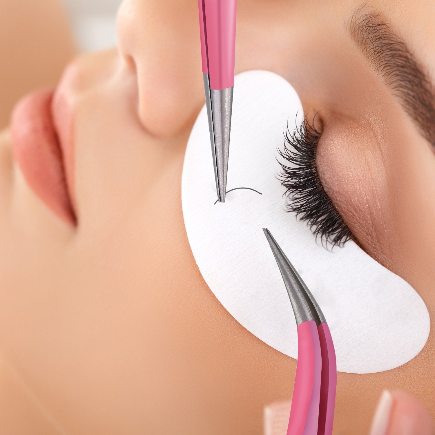 Hotop tweezers with safe-cap head protect tips when not in use.