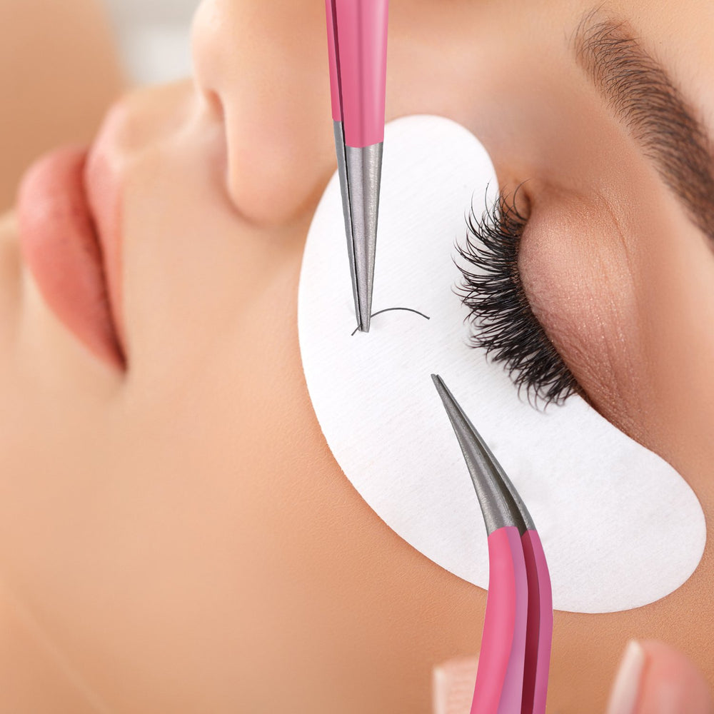 Hotop tweezers with safe-cap head protect tips when not in use.