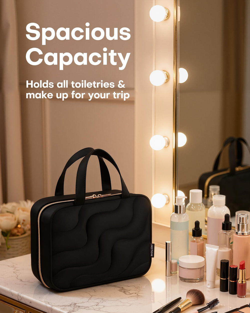 HOTOR bag features wet-dry separation for cleaner packing