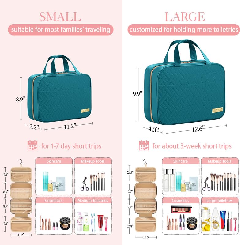 HOTOR leakproof PVC pockets separate wet and dry items for easy packing.